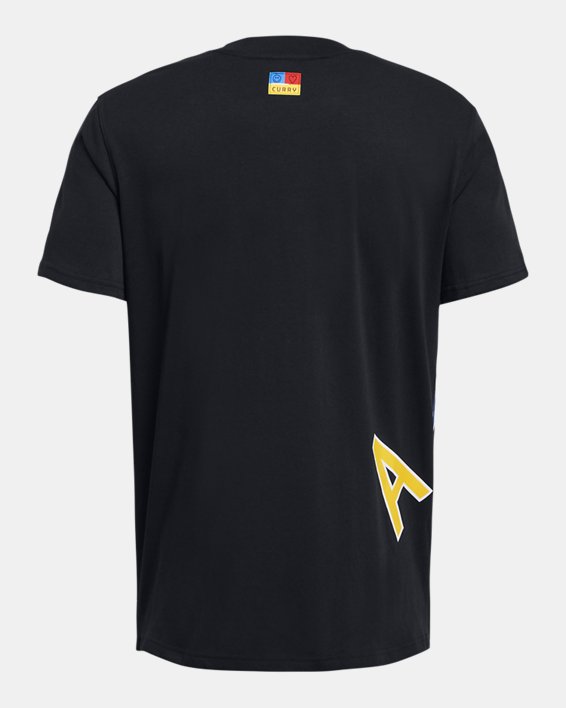 Men's Curry Arc Heavyweight T-Shirt, Black, pdpMainDesktop image number 1